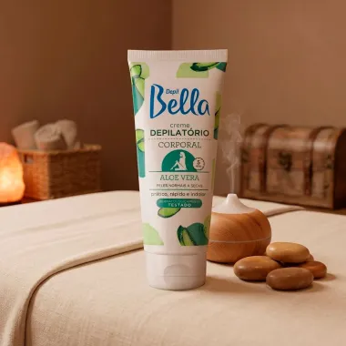 Creme Depilat&oacute;rio Corporal Depil Bella Aloe Vera para Peles Normais a Secas 100g