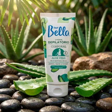 Creme Depilat&oacute;rio Corporal Depil Bella Aloe Vera para Peles Normais a Secas 100g