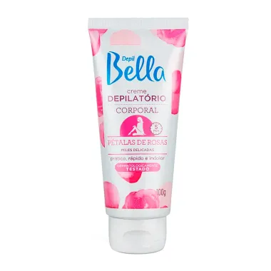 Creme Depilat&oacute;rio Corporal Depil Bella P&eacute;talas de Rosas para Peles Delicadas 100g