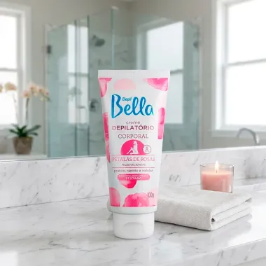 Creme Depilat&oacute;rio Corporal Depil Bella P&eacute;talas de Rosas para Peles Delicadas 100g