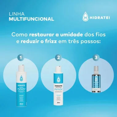 Shampoo Hidratei Multifuncional 250ml e Condicionador Hidratei Multifuncional 200ml e Ganhe &Oacute;leo Hidratei Multifuncional 30ml
