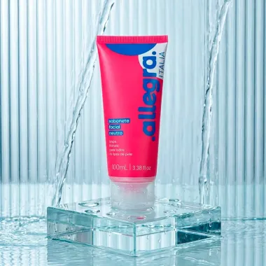 Sabonete L&iacute;quido Facial Neutro Allegra Italia Todos os Tipos de Pele 100ml