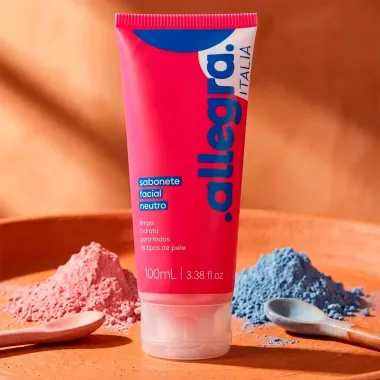 Sabonete L&iacute;quido Facial Neutro Allegra Italia Todos os Tipos de Pele 100ml