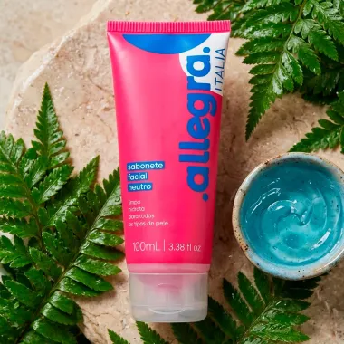 Sabonete L&iacute;quido Facial Neutro Allegra Italia Todos os Tipos de Pele 100ml