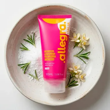 Sabonete L&iacute;quido Facial Allegra Italia Oil Free Pele Oleosa e Acneica 100ml