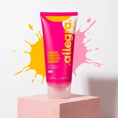Sabonete L&iacute;quido Facial Allegra Italia Oil Free Pele Oleosa e Acneica 100ml
