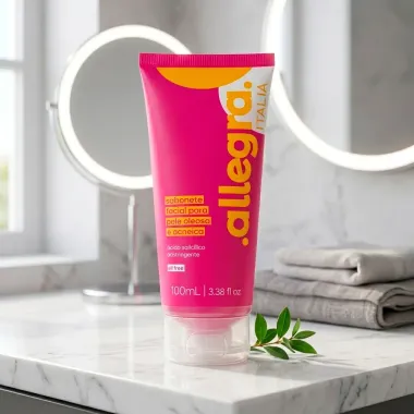 Sabonete L&iacute;quido Facial Allegra Italia Oil Free Pele Oleosa e Acneica 100ml