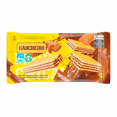 Biscoito Wafer Rancheiro Chocolate 78g