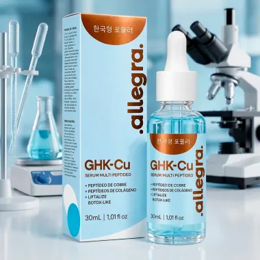 S&eacute;rum Facial Multi Pept&iacute;deo Allegra GHK Cu Efeito BTX Like 30ml