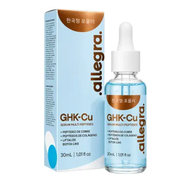 S&eacute;rum Facial Multi Pept&iacute;deo Allegra GHK Cu Efeito BTX Like 30ml