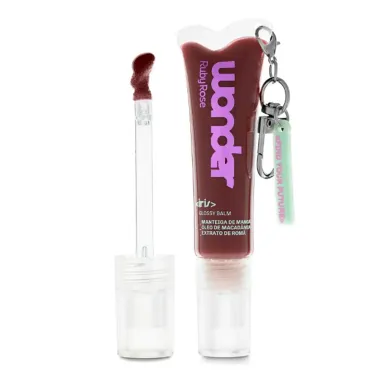 Gloss Labial Glossy Balm Wonder Ruby Rose Iris Cor Burgundy Brown HBL64133