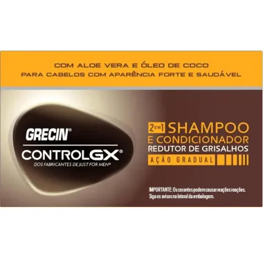 Shampoo e Condicionador 2 em 1 Grecin Control Gx Redutor de Grisalhos 118ml