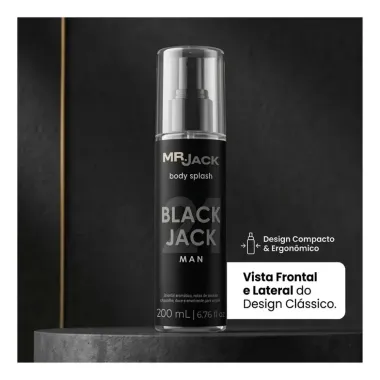Body Splash Mr. Jack Black Jack Man 200ml