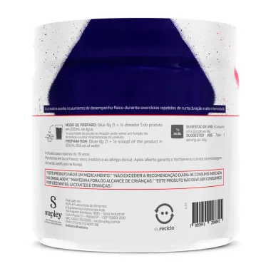 Creatina Monohidratada Max Titanium 7Belo Sabor Framboesa 300g