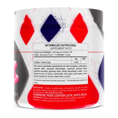 Creatina Monohidratada Max Titanium 7Belo Sabor Framboesa 300g