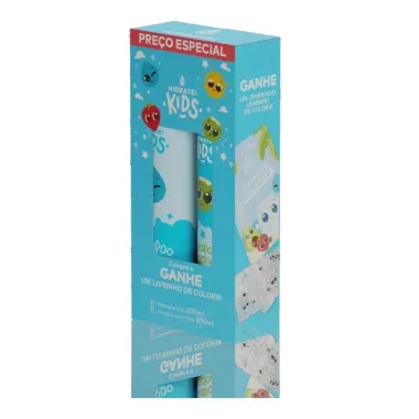 Kit Shampoo e Condicionador Hidratei Kids 200ml cada e Ganhe 1 Livrinho de Colorir