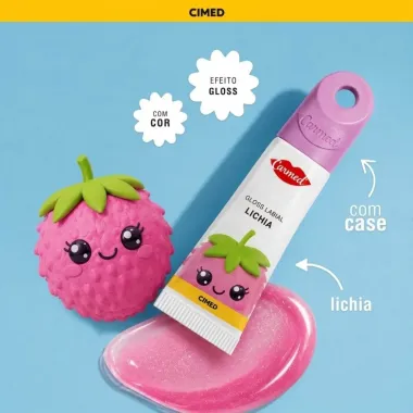 Gloss Labial Carmed Bestie Lichia Efeito Gloss com Cor 5g