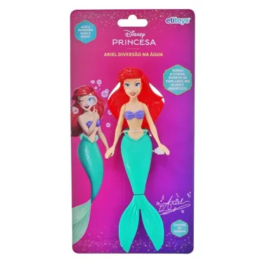 Brinquedo Etitoys Disney Princesa Ariel Divers&atilde;o na &Aacute;gua 1 Unidade