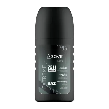 Desodorante Above Men Extreme Invisible Black Roll-on Antitranspirante 72h 50ml