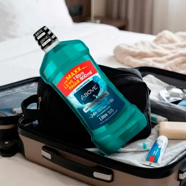 Enxaguante Bucal Above Fresh Protect 1 Litro MAXX Leve 1 Litro Pague 800ml