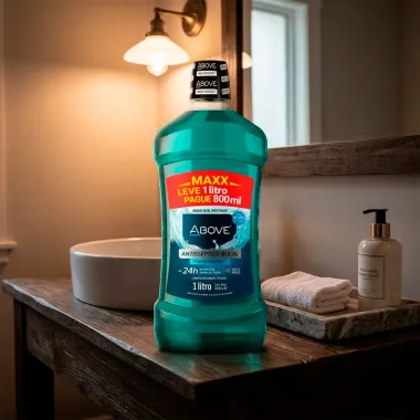 Enxaguante Bucal Above Fresh Protect 1 Litro MAXX Leve 1 Litro Pague 800ml