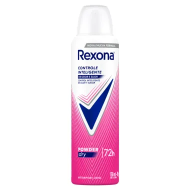 Desodorante Rexona Powder Dry Aerosol Antitranspirante 72h 150ml e Rexona Corporal All Body Deo Wild Rose Aerossol 150ml