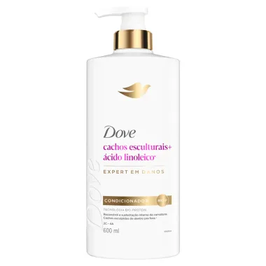 Condicionador Dove Cachos Esculturais e &Aacute;cido Linoleico Expert em Danos 600ml