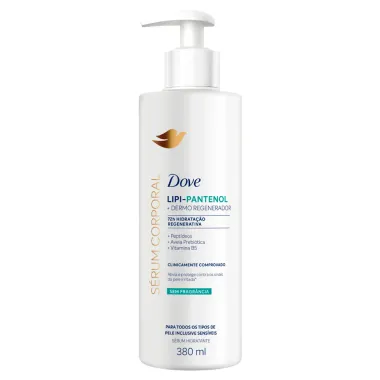 S&eacute;rum Corporal Dove Lipi Pantenol Dermo Regenerador Sem Fragr&acirc;ncia 380ml