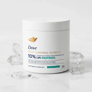S&eacute;rum Corporal Dove Intensivo 10% Lipi Pantenol Sem Fragr&acirc;ncia 450g