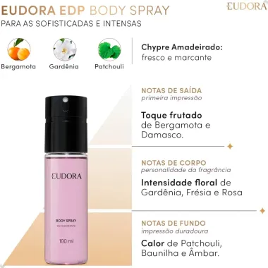 Body Spray Eudora Desodorante 100ml