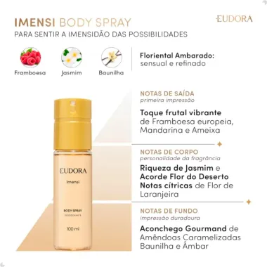 Body Spray Eudora Imensi Desodorante 100ml