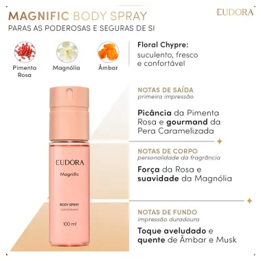 Body Spray Eudora Magnific Desodorante 100ml