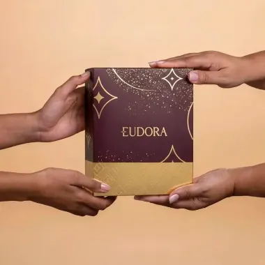 Kit Presente Eudora Imensi Lo&ccedil;&atilde;o Hidratante Desodorante Corporal 200ml e Body Spray Desodorante 100ml