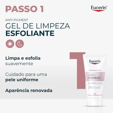 Kit Eucerin Rotina Anti-Pigment Dual S&eacute;rum Facial 30ml e Ganhe Anti-Pigment Gel Esfoliante 20g