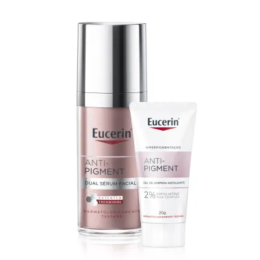 Kit Eucerin Rotina Anti-Pigment Dual S&eacute;rum Facial 30ml e Ganhe Anti-Pigment Gel Esfoliante 20g