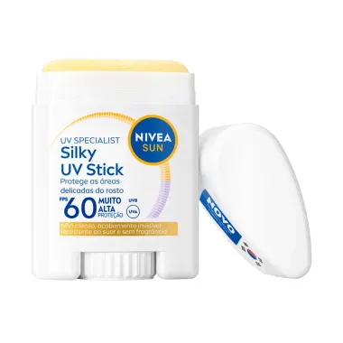 Protetor Solar Nivea Sun UV Specialist Silky UV Stick FPS 60 15g