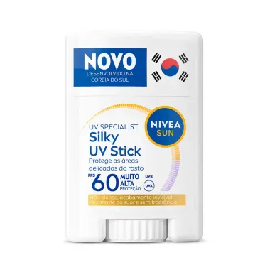 Protetor Solar Nivea Sun UV Specialist Silky UV Stick FPS 60 15g