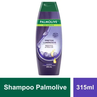 Shampoo Palmolive Naturals Pretos Luminosos Cabelos Escuros e Tingidos 315ml