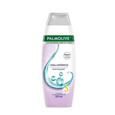 Shampoo Palmolive Cuidados Especiais Hialur&ocirc;nico Hidrata&ccedil;&atilde;o Cabelos Desidratados 315ml