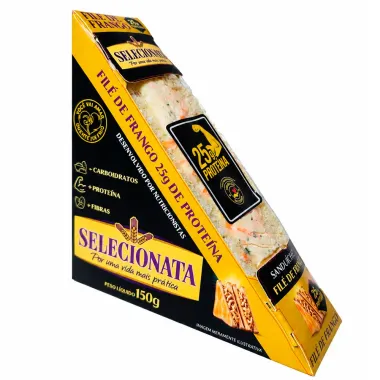 Sandu&iacute;che Selecionata Fil&eacute; de Frango 25g de Prote&iacute;na 150g