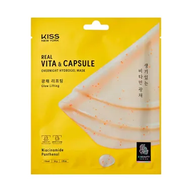 M&aacute;scara Facial Hydrogel Kiss New York Real Vita e Capsule 34g