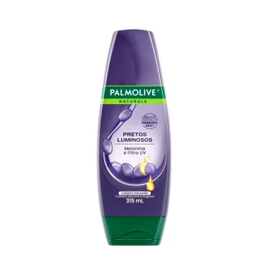 Condicionador Palmolive Naturals Pretos Luminosos Cabelos Escuros e Tingidos 315ml