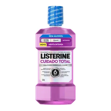 Enxaguante Bucal Listerine Cuidado Total Menta Intensa Sem &Aacute;lcool 500ml