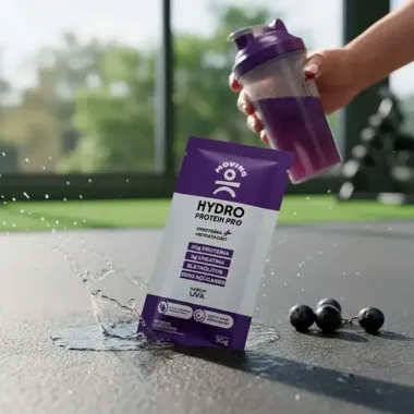 Hydro Protein Pro Moving Prote&iacute;na e Hidrata&ccedil;&atilde;o Sabor Uva Zero A&ccedil;&uacute;car Sache 30g