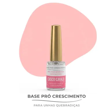Base de Unha Pr&oacute; Crescimento Casco Cavalo Trop Care Queratina e Mirra 8ml