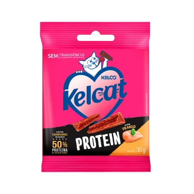 Petisco para Gatos Kelco Kelcat Stick Protein Sabor Frango Sach&ecirc; 30g