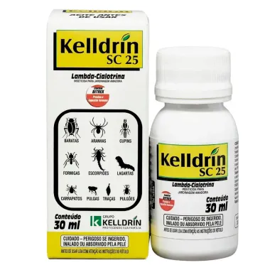 Kelldrin SC25 Inseticida para Jardinagem Amadora 30ml