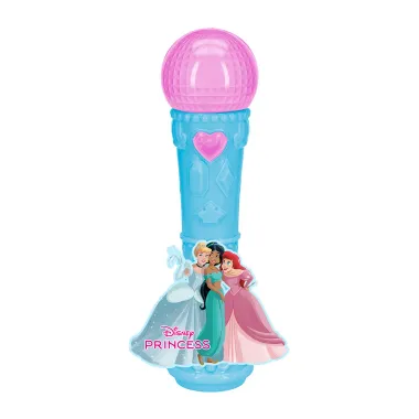 Microfone 2D Disney Princesa com Luz e Som Etitoys 3+ Anos 1 Unidade
