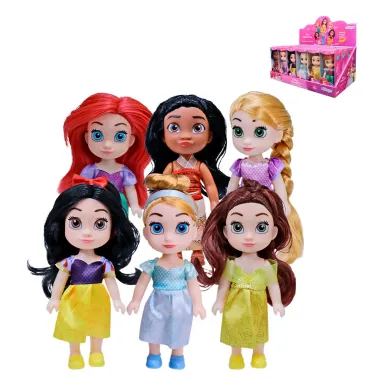Boneca Disney Princesa Etitoys 3+ Anos Personagens Sortidas 1 Unidade