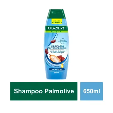 Shampoo Palmolive Naturals Hidrata&ccedil;&atilde;o Extraordin&aacute;ria Cabelos Secos e Danificados 650ml Embalagem Econ&ocirc;mica